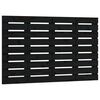 vidaXL Veggmontert sengegavl svart 96x3x63 cm heltre furu