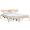 vidaXL Sengeramme heltre furu 140x200 cm