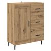 vidaXL Serviesskap Artisan Eik 69,5 x 34 x 90 cm Ingeni&oslash;rtre og jern