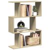 vidaXL Romdeler bokhylle 3 lag sonoma eik 70x24x97 cm konstruert tre