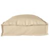 vidaXL Pallet Pute Sett 2 pcs Beige 100 x 40 x 8 cm Oxford-stoff