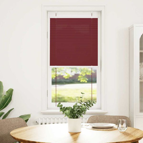 vidaXL Pliss&eacute;gardin Bordeaux R&oslash;d 65x150 cm Stoff Bredde 64,4 cm