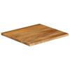 vidaXL Bordplate 80x80x2,5 cm naturlig kant heltre mango