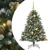 vidaXL Kunstig juletre med 150 LED grønn 120 cm PVC og plast og stål