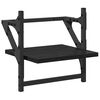 vidaXL Vegghyllesett 6 pcs Svart Eik 100 x 25 x 30 cm Konstruert tre