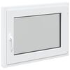 vidaXL Kj&oslash;levindu RISOR 80 x 70 cm PVC og glass Hvit