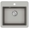 vidaXL Vask Gr&aring; 470 x 440 mm Granitt