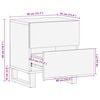 vidaXL Nattbord 40x34x46 cm heltre mango