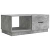 vidaXL Kaffebord Betonggr&aring; 90 x 50 x 37 cm Konstruert tre