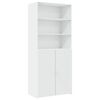 vidaXL Highboard hvit 80x42,5x249 cm konstruert tre