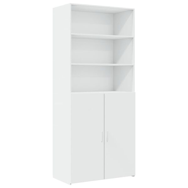 vidaXL Highboard hvit 80x42,5x249 cm konstruert tre