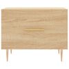 vidaXL Salongbord sonoma eik 50x50x40 cm konstruert tre