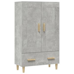 vidaXL Highboard betonggr&aring; 70x31x115 cm konstruert tre