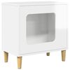 vidaXL Katt Hus Glanset Hvit 51 x 30 x 52 cm Konstruert tre