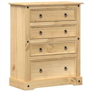 vidaXL Kommode Corona 92x48x114 cm heltre furu