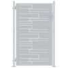 vidaXL Hageport 85 x 144 cm Rustfritt st&aring;l S&oslash;lv L&aring;sbar