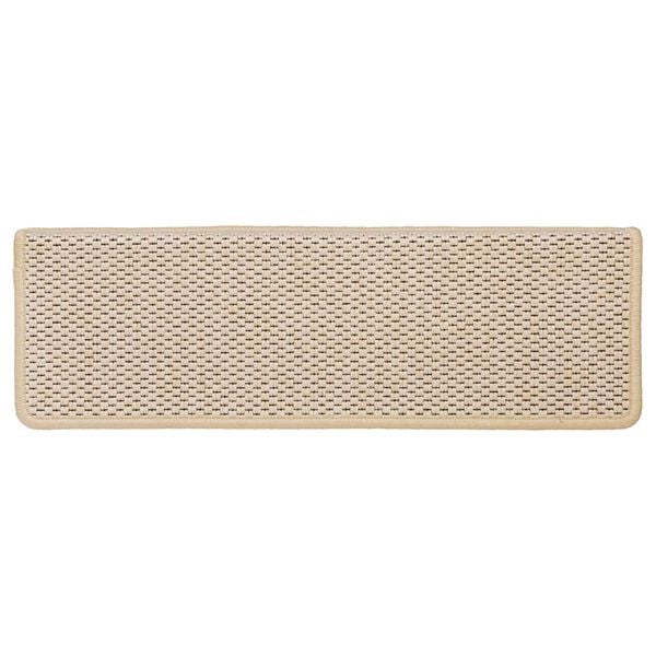 vidaXL Selvklebende trappematter sisal-utseende 15stk 65x21x4 cm Berber