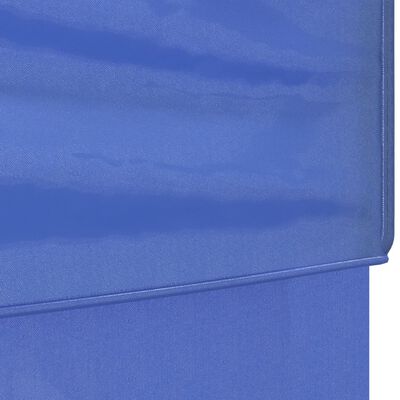 vidaXL Sammenleggbart festtelt med sidevegger blå 3x3 m