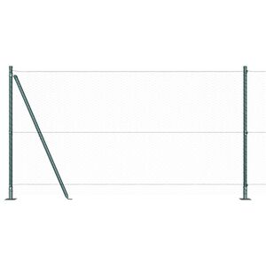 vidaXL Sekskantet gjerde med betongbase 10 x 1,2 m PVC-belagt st&aring;l