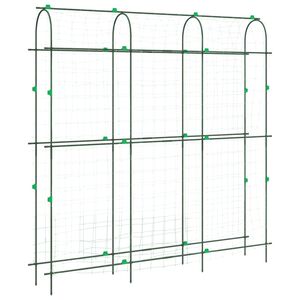 vidaXL Hageespalier for klatreplanter U-form 181x31x182,5 cm st&aring;l