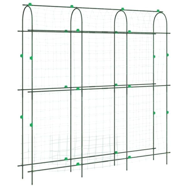 vidaXL Hageespalier for klatreplanter U-form 181x31x182,5 cm stål