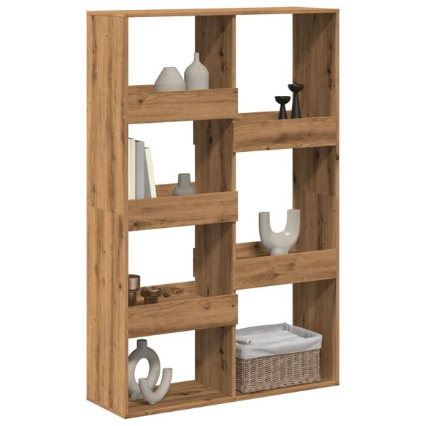 vidaXL Romdeler artisan eik 100x33x155,5 cm konstruert tre