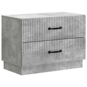 vidaXL Nattbordskap Betonggr&aring; 62 x 34,5 x 44,5 cm Konstruert tre