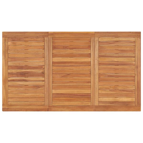 vidaXL Utendørs spisebord 140x80x77 cm heltre teak
