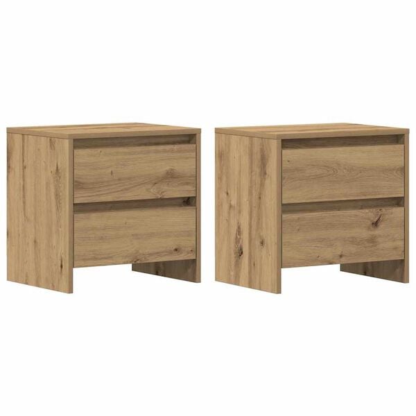 vidaXL Nattbordskap 2 pcs Artisan Eik 45 x 34 x 44,5 cm Konstruert tre