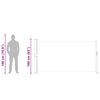 vidaXL Uttrekkbar sidemarkise 160x300 cm kremfarget