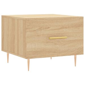 vidaXL Salongbord sonoma eik 50x50x40 cm konstruert tre