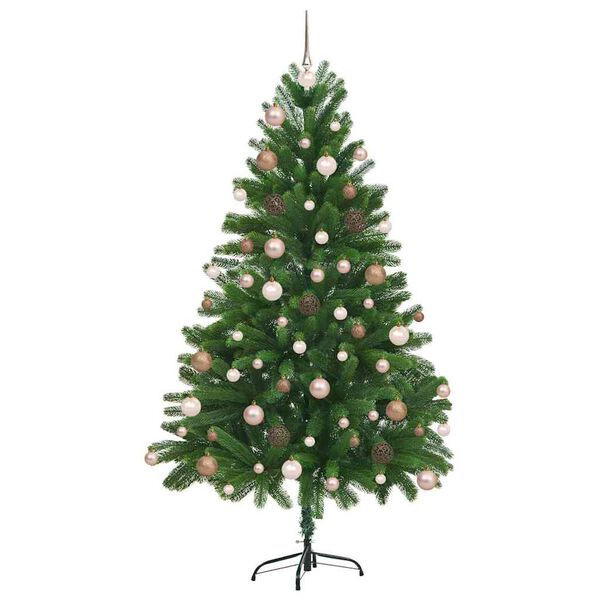 vidaXL Juletre med 300 LED med stativ gr&oslash;nn 180 cm PE