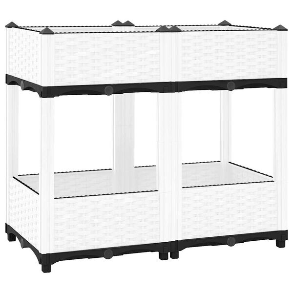 vidaXL H&oslash;ybed 80x40x71 cm polypropylen