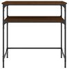 vidaXL Konsollbord brun eik 75x35,5x75 cm konstruert tre