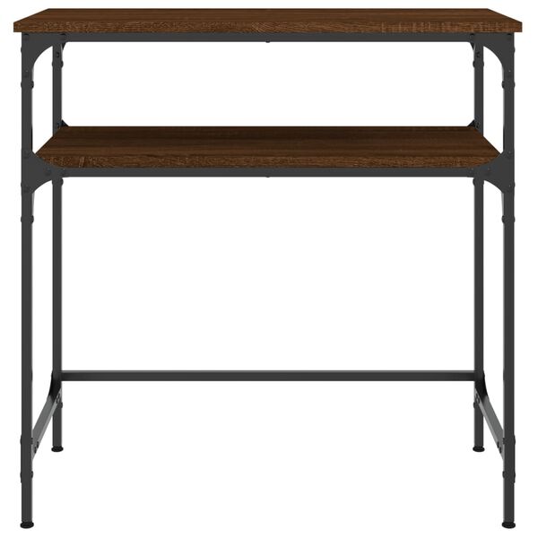 vidaXL Konsollbord brun eik 75x35,5x75 cm konstruert tre