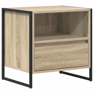 vidaXL Nattbord med skuff Sonoma 50 x 39,5 x 50 cm Konstruert tre