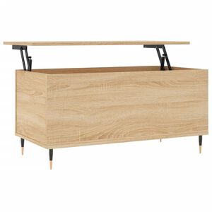 vidaXL Salongbord sonoma eik 90x44,5x45 cm konstruert tre