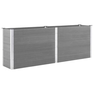 vidaXL H&oslash;ybed 250x50x91 cm WPC gr&aring;