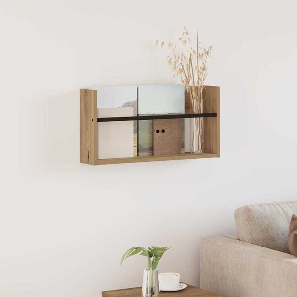 vidaXL Magasinreol Artisan Eik 60 x 12 x 30 cm Konstruert tre