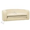 vidaXL Sammenleggbar hundesofa kremhvit 73x67x26 cm plysj vaskbar pute