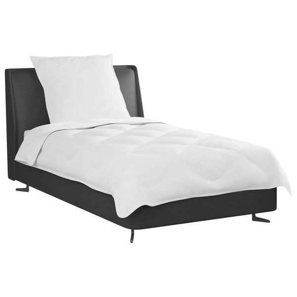 vidaXL Dyne med pute 2 pcs Hvit Mikrofiber