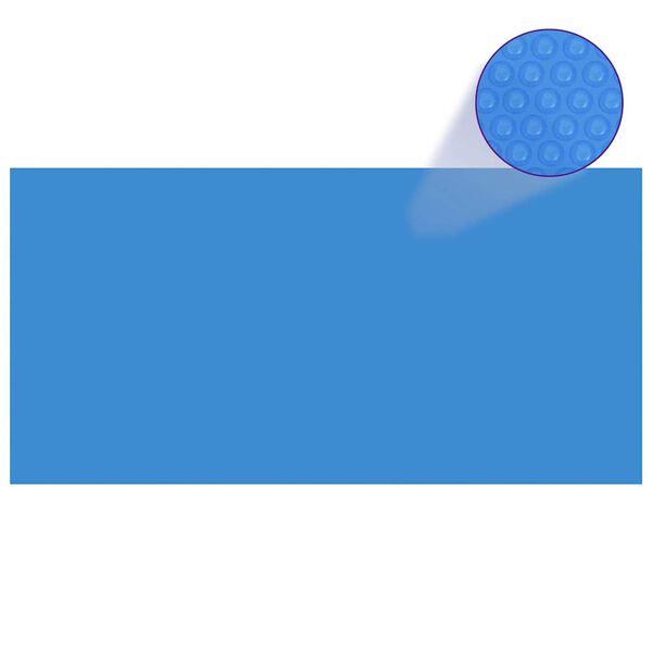 vidaXL Bassengtrekk blå 600x300 cm PE