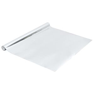 vidaXL Selvklebende folie til m&oslash;bler h&oslash;yglans s&oslash;lv 500x90 cm PVC