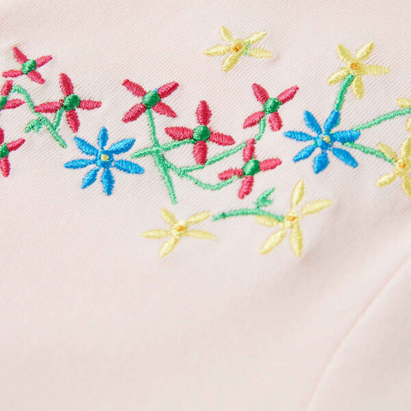 T-skjorte for barn myk rosa 92