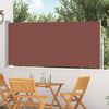 vidaXL Uttrekkbar sidemarkise 120 x 300 cm brun
