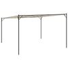 vidaXL Festtelt beige 4x4 m 180 g/m&sup2; stoff og st&aring;l