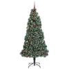vidaXL Kunstig forlysest Christmas Tree med kulepakke gr&oslash;nn 240 cm PET
