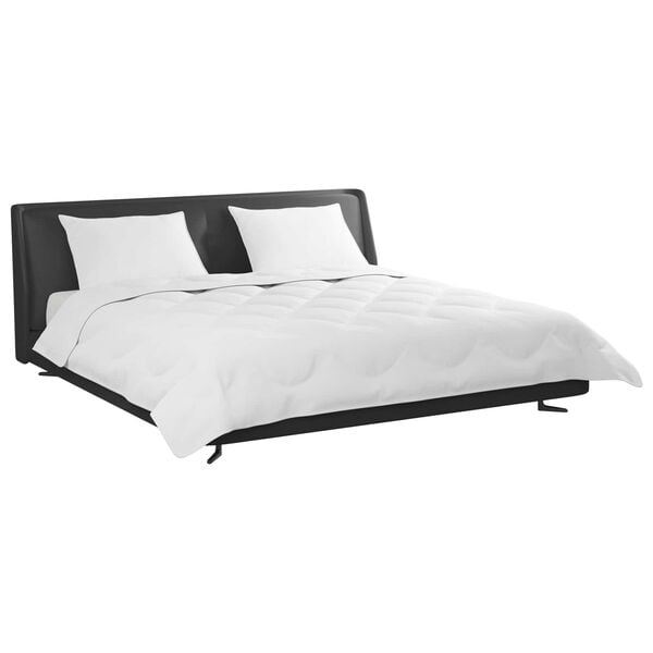 vidaXL Dyne med pute 3 pcs Hvit Mikrofiber