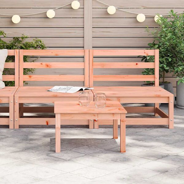 vidaXL Hagesofaer uten armlener 2 stk 70x70x67 cm heltre douglasgran