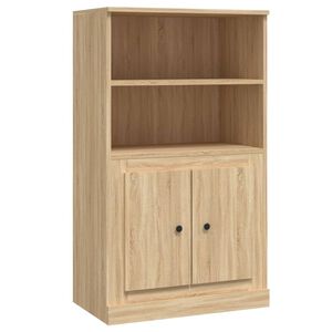 vidaXL Highboard sonoma eik 60x35,5x103,5 cm konstruert tre